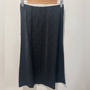 Elegant Black and Pink Patterned Skirt